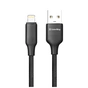Дата кабель USB 2.0 AM to Lightning 1.0m 3A TPE embossed black ColorWay (CW-CBUL101-BK) - уменьшенное изображение 3
