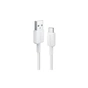 Дата кабель USB 2.0 AM to USB-C 0.9m 322 White Anker (A81H5H21/A81H5G21) - зменшене зображення 1