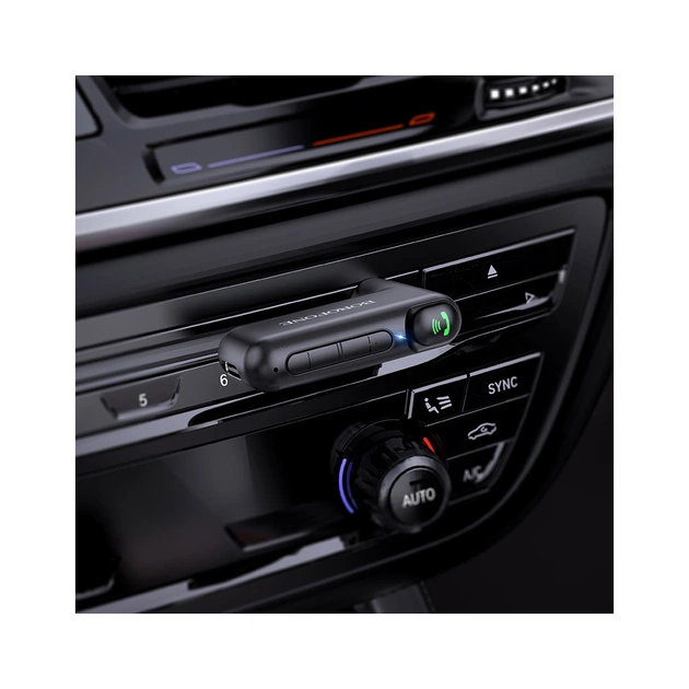 FM модулятор BOROFONE BC35 Wideway car AUX BT receiver Black (BC35B) - зображення 4