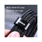 Дата кабель USB-C to USB-C 2.0m PD2.0 100W (20V/5A) red+black Baseus (CATKLF-AL91) - уменьшенное изображение 3