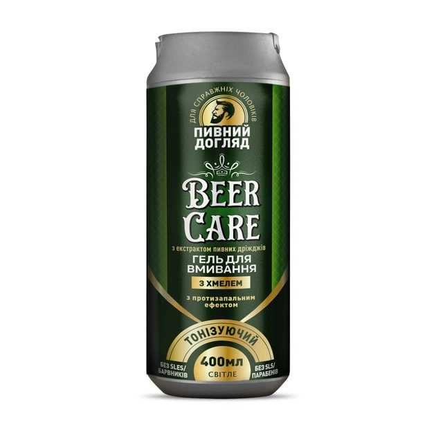 Гель для вмивання Beer Care З хмелем Тонізувальний з протизапальним ефектом 400 мл (4820164642023) - зображення 1