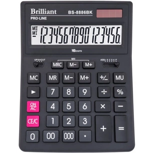 Калькулятор Brilliant BS-8886BK зображення 1