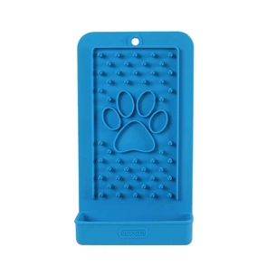 Посуд для собак Dexas Килимок для злизування ласощів вертикальний (блакитний) (0084297310004) зображення 1