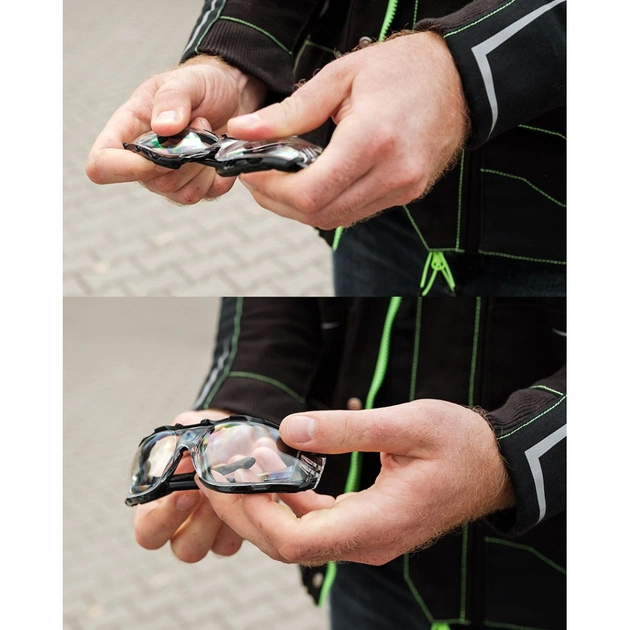 Защитные очки Neo Tools протиосколкові,клас захисту FT,резинові дужки,полікарбонат,прозорі (97-520) - изображение 4