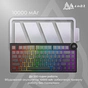 Клавіатура Ajazz AK820 V2 White Peach Switch Wireless/Bluetooth/USB UA White (AK820-V2-WP-S-W) - зменшене зображення 15