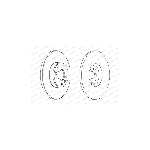 Гальмівний диск FERODO DDF1602 - зображення 1