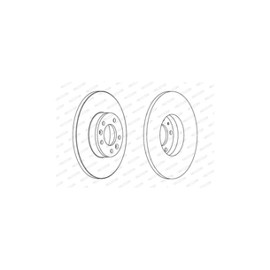 Гальмівний диск FERODO DDF1602 зображення 1