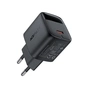Зарядное устройство Acefast USB-C 20W GaN with digital display black (6974316284413) - уменьшенное изображение 2