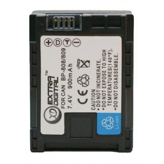 Аккумулятор к фото/видео Extradigital Canon BP-808 Chip (BDC2415) - изображение 1