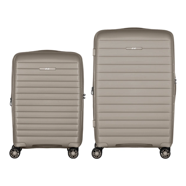 Набір валіз 2E Aero (M+S), сіро-коричневі (2E-SPP-AERO-SET2-TP) - зображення 2