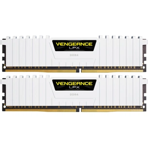 Модуль пам'яті для комп'ютера DDR4 16GB (2x8GB) 3200 MHz Vengeance LPX White Corsair (CMK16GX4M2E3200C16W) зображення 1
