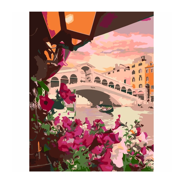 Картина по номерам Rosa Star Романтична Венеція 35 х 45 см (4823098517825) - изображение 1