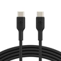 Дата кабель USB-С - USB-С, PVC, 2m, black Belkin (CAB003BT2MBK) - зменшене зображення 1