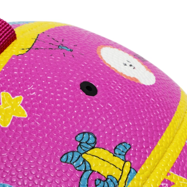 Іграшка для собак MISOKO&CO М'яч надувний у формі баскетбольного м'яча рожевий 18.5 см (KINMSK70120) - зображення 3