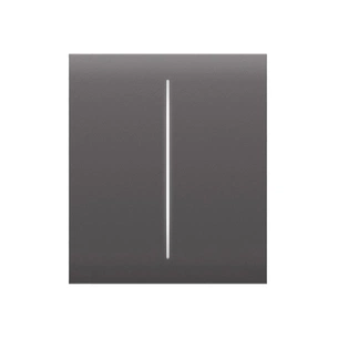 Накладна панель Ajax CenterButton 2-gang/grey picture 1