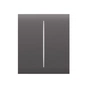 Накладна панель Ajax CenterButton 2-gang/grey - preview 1