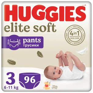 Підгузки Huggies Elite Soft 3 (6-11 кг) Box 96 шт (5029053582443) зображення 1