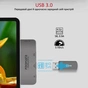Концентратор Promate USB Hub 4 ports padhub-pro.grey (padhub-pro.grey) - зменшене зображення 5