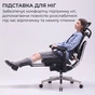 Крісло офісне Sihoo Doro C500 V2 Ultra Black з підставкою для ніг (C500-V2-B101-JT) - зменшене зображення 11