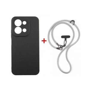 Чохол до мобільного телефона Dengos Case + Cross-body Strap Xiaomi Redmi 15C Black+Grey (DG-KM-CCRB-47) зображення 1