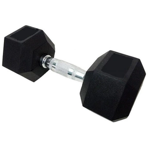 Гантель HouseFit шестигранна обгумована 1 кг (DD 6442-1) зображення 1