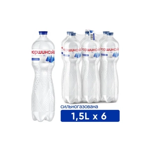 Мінеральна вода Моршинська 1.5 газ пет (4820017000055) изображение 1
