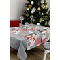 Скатертина Прованс Merry Christmas сіра 120x132 см (4823093451551) - зменшене зображення 4