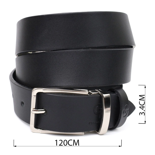 Ремінь Grande Pelle Брючний з натуральної шкіри Чорний (11677) - зображення 3