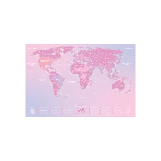 Скретч карта 1DEA.me Travel Map Love World англійська (13104) - зображення 1