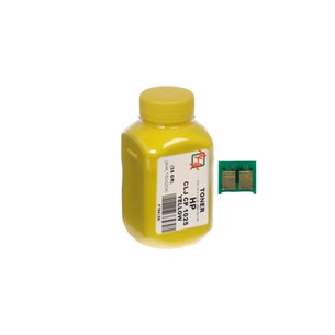 Тонер AHK HP CLJ CP1025 35г Yellow + chip (1500128) зображення 1