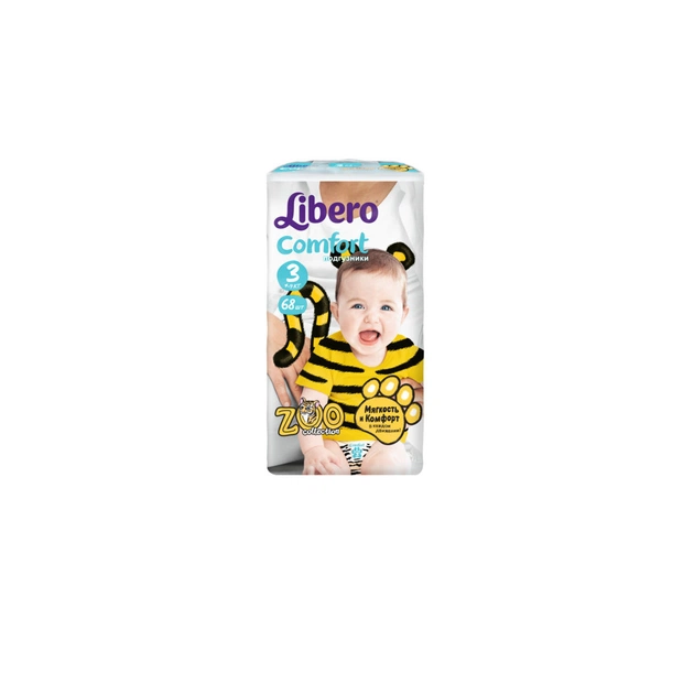 Підгузки Libero Comfort 3 (4-9 кг), 68 шт (7322540511567) - изображение 1