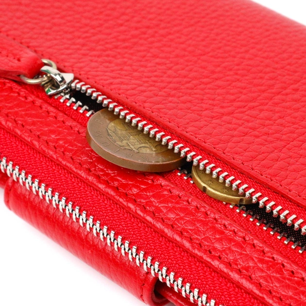 Гаманець Tony Bellucci З блоком для карт та документів з натуральної шкіри Червоний (21956) - зображення 9