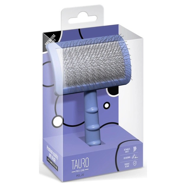 Гребінець для тварин Tauro Pro Line teeth 20 мм фіолетовий (TPLY63479) - picture 6