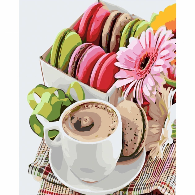 Картина по номерам Strateg Macaroons, 40х50 см (SY6176) - зображення 1