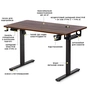 Комп'ютерний стіл Mealux PowerDesk Energy Walnut з електрорегулюванням висоти (EVO-201 Energy Walnut/B) - зменшене зображення 2
