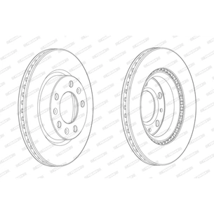 Гальмівний диск FERODO DDF2413C зображення 1