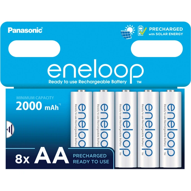 Аккумулятор Panasonic Eneloop AA 2000mAh NI-MH * 8 (BK-3MCDE/8HH) - изображение 1
