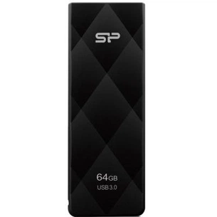 USB флеш накопичувач Silicon Power 64Gb BLAZE B20 black USB3.0 (SP064GBUF3B20V1K) зображення 1