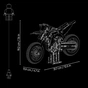 Конструктор LEGO Technic Мотоцикл Ducati Desmo450 MX Factory (42238) - уменьшенное изображение 7