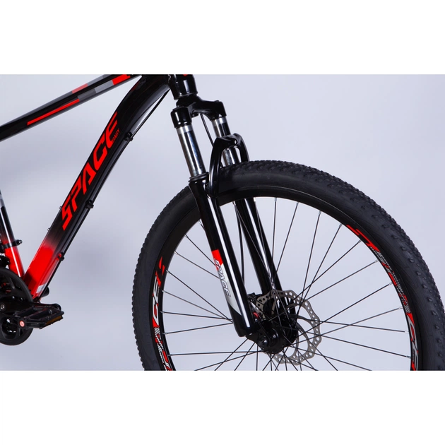 Велосипед Space 27.5" MERCURY DD FR рама-17" AL 2026 чорно-червоний (OPS-SP-27.5-076) - изображение 4