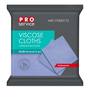 Серветки для прибирання PRO service Professional віскозні Сині 5 шт. (4823071625486) зображення 1