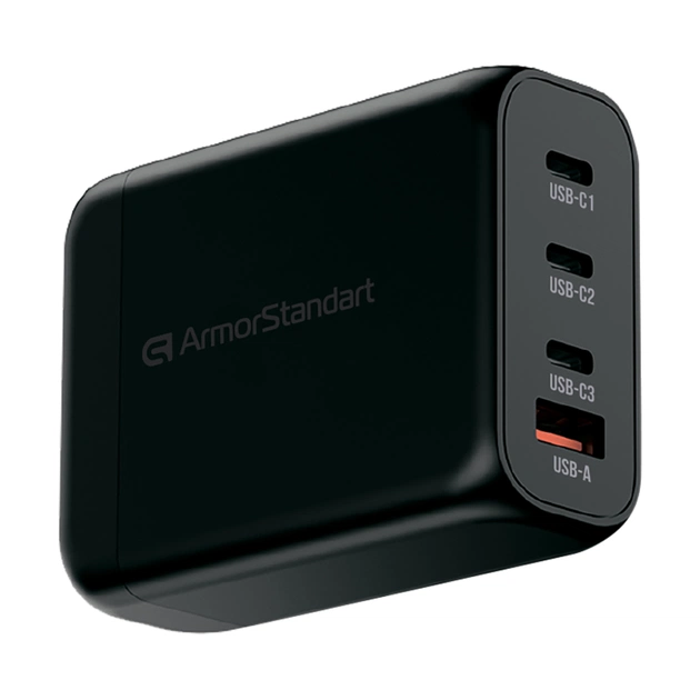 Зарядний пристрій Armorstandart ARP-131 Resolute Power USB-C 100W GaN Black (ARM70024) - picture 1