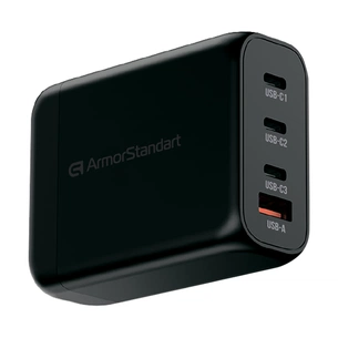 Зарядний пристрій Armorstandart ARP-131 Resolute Power USB-C 100W GaN Black (ARM70024) зображення 1