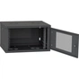 Шафа настінна Ipcom 6U, 600*600, перфоровані дверцята, RAL9005 (СН-6U-060х060-ДП-9005) - уменьшенное изображение 3