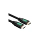 Кабель мультимедійний HDMI to HDMI 1.0m HD101 Round (Yellow/Black) Ugreen (10115) - уменьшенное изображение 1