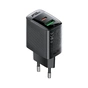 Зарядний пристрій Acefast 2xUSB 30W (USB-C+USB-A) Gan A98 Black (6974316283263) - зменшене зображення 4