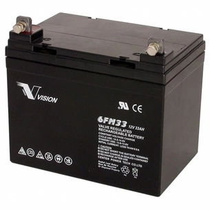 Батарея до ДБЖ Vision FM 12V 33Ah (6FM33E-X) зображення 1