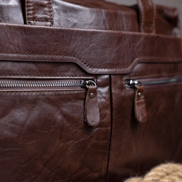 Сумка Vintage Коричнева (14088) - зображення 12