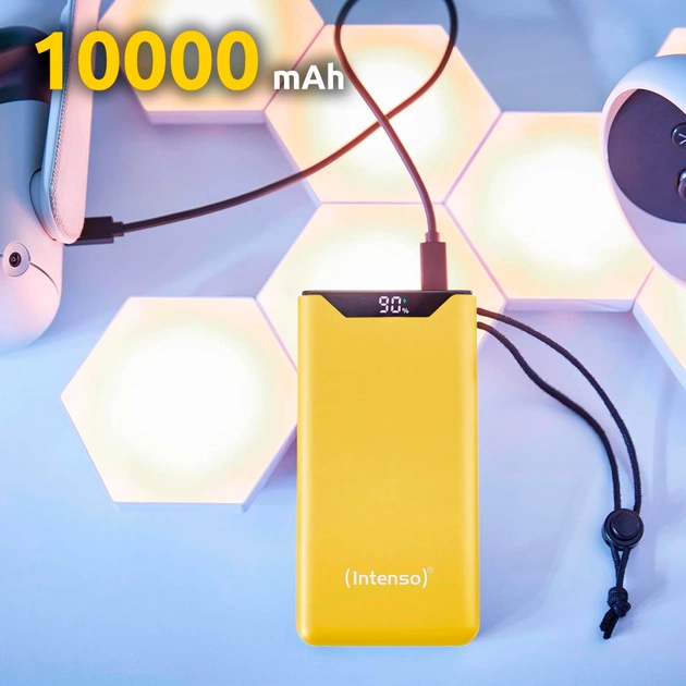 Батарея універсальна Intenso F10000 10000mAh QC/3.0 yellow (7332039) - зображення 6