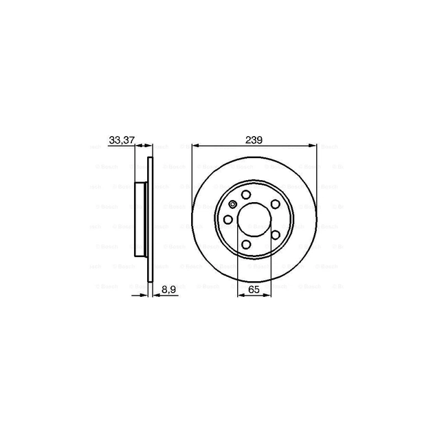 Гальмівний диск Bosch 0 986 478 481 - picture 5